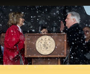 Photo of Governor Hogan being sworn in