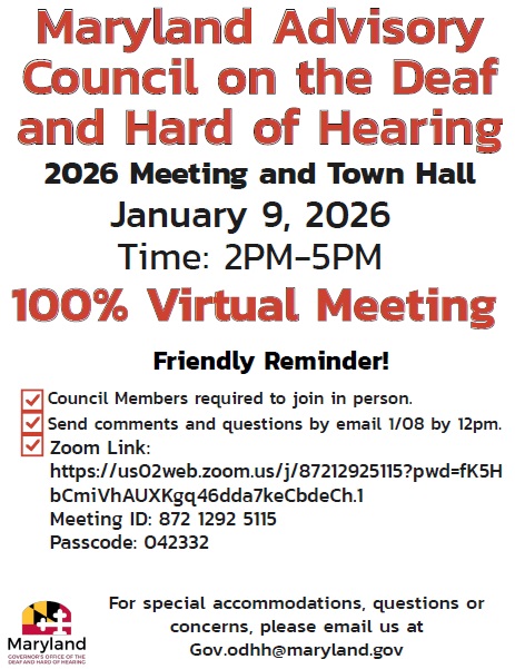 MACDHH 01/09/2026 meeting flyer